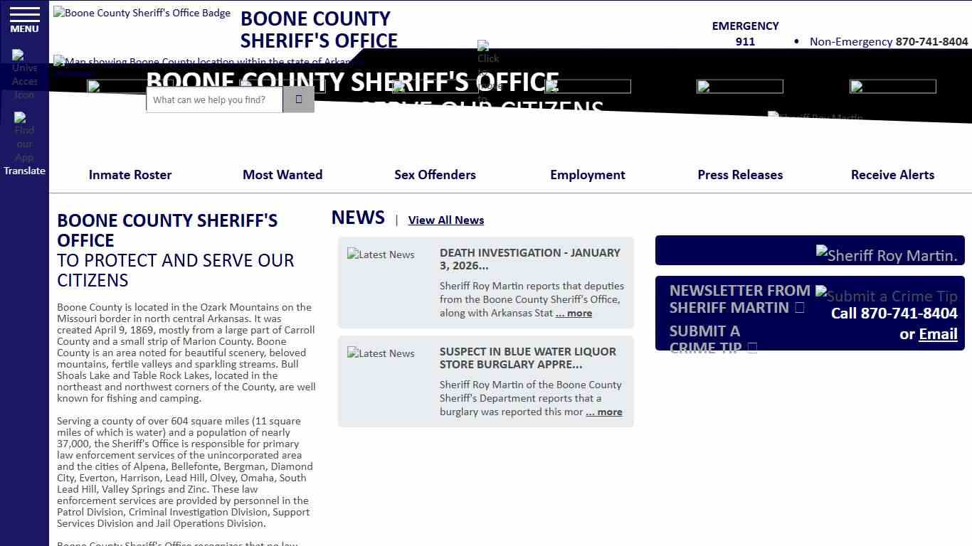 Boone County Sheriff AR